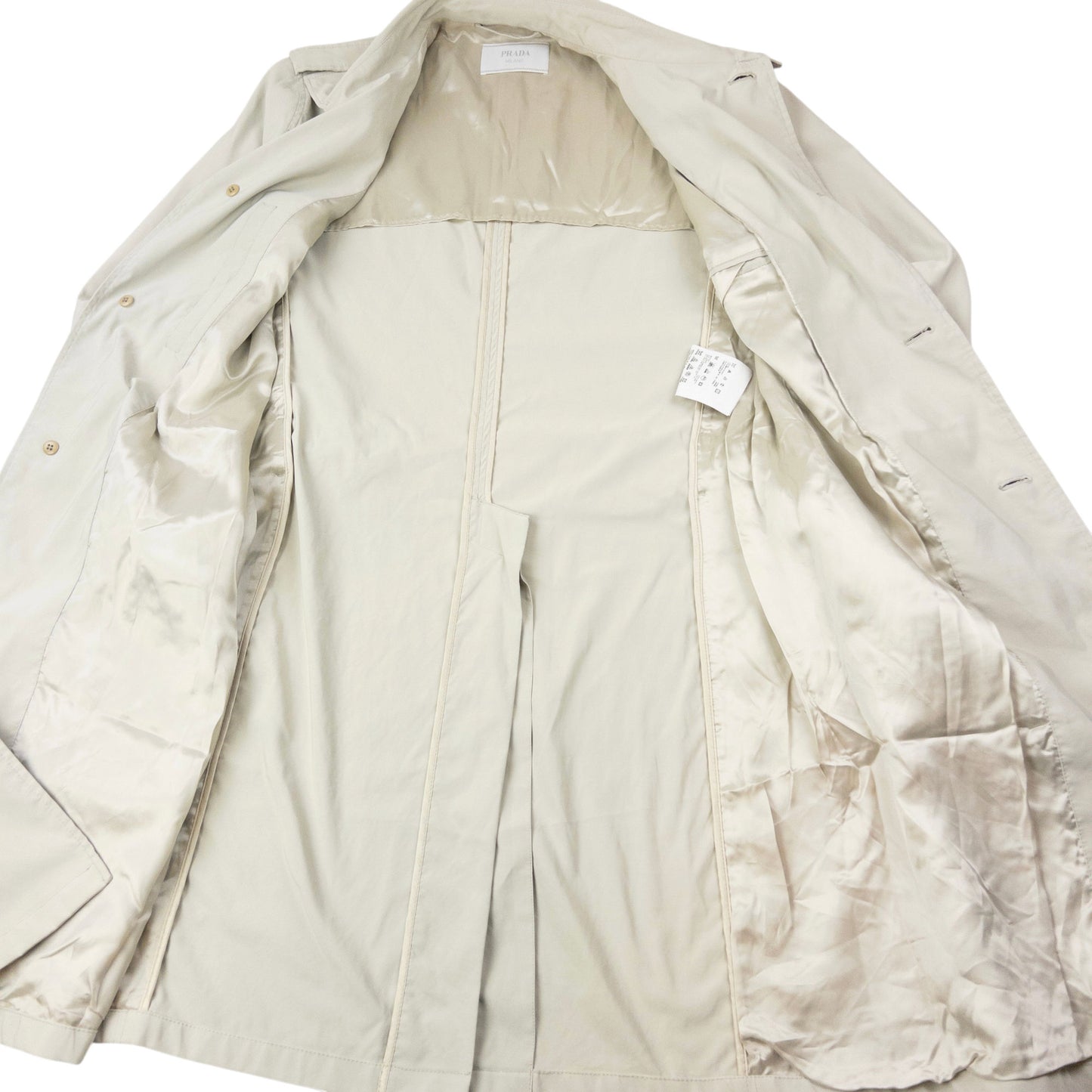 Vintage 2008 Prada Belt Waist Trench Jacket Size M