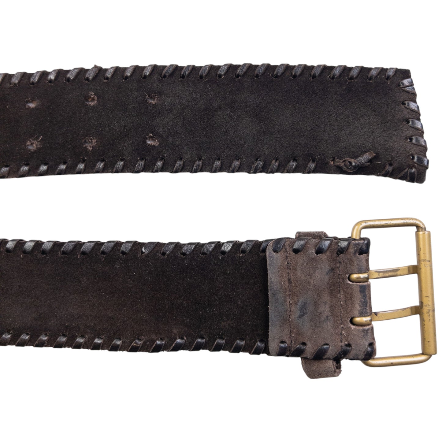 Vintage 2000s Miu Miu Suede Leather Belt Size L