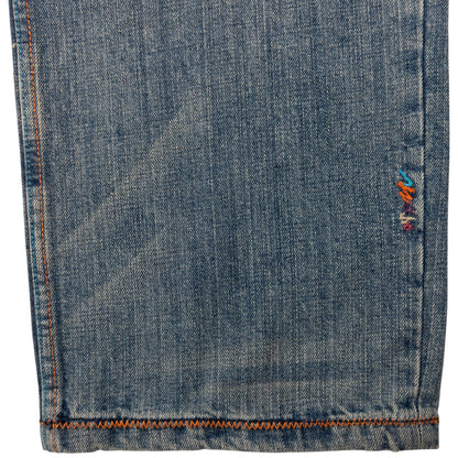 Vintage Coogi Embroidered Landscape Denim Jeans Size W38