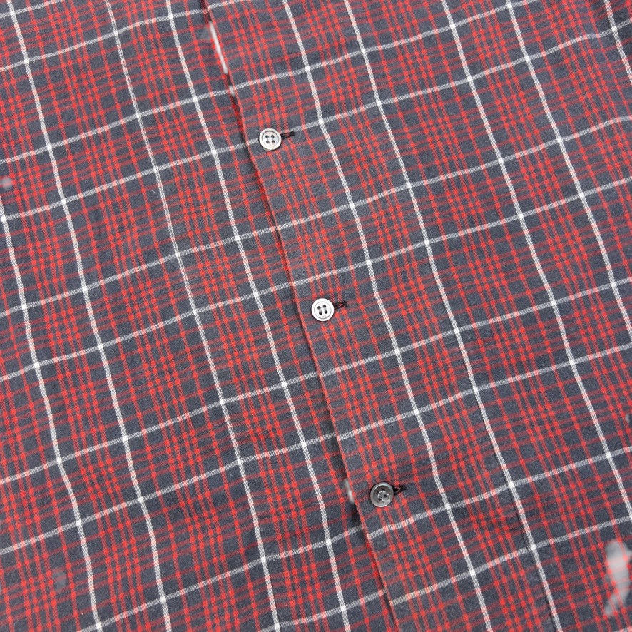 Vintage 2000s Issey Miyake Checkered Long Sleeve Button Up Shirt (cotton), photo 6