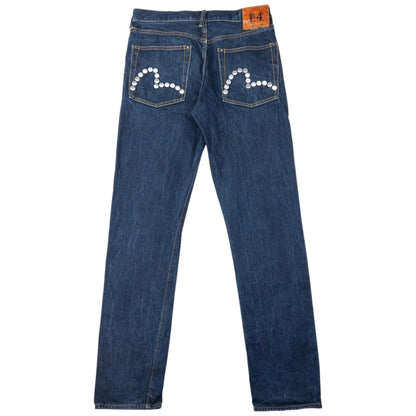 Vintage Evisu Double Gull Embroidered Japanese Denim Jeans Size W33