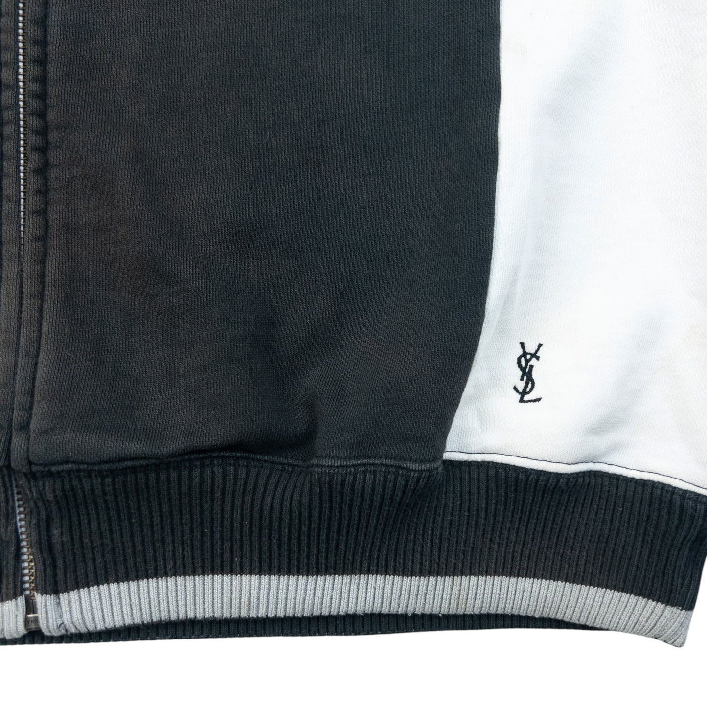 Vintage 2000s YSL Yves Saint Laurent Zip Up Sweatshirt Size L