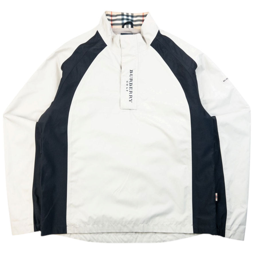 Vintage 2000s Burberry Golf Q Zip Waterproof Jacket Size L