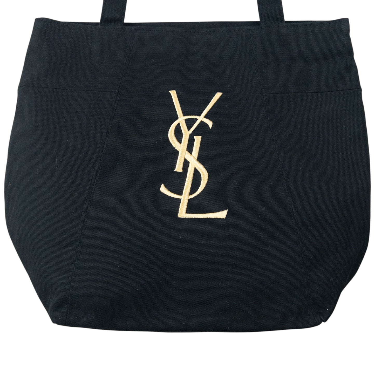 Vintage 2000s YSL Yves Saint Laurent Embroidered Tote Shoulder Bag