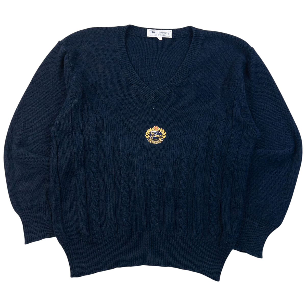 Vintage 90s Burberry Knit Jumper Size M