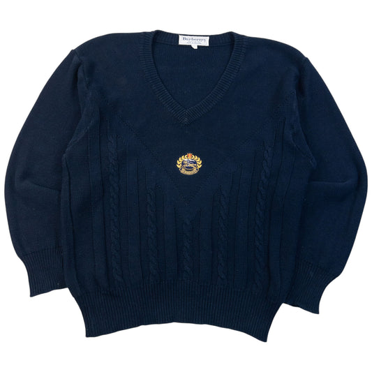 Vintage 90s Burberry Knit Jumper Size M