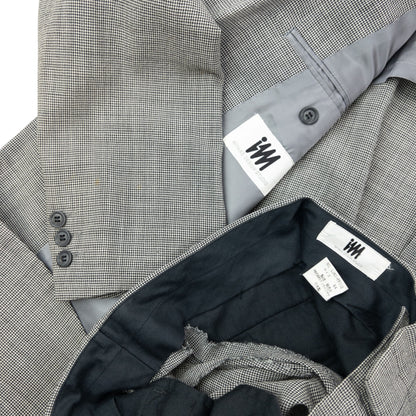 Vintage 90s Issey Miyake Checkered Jacket & Trousers Suit Set Size L