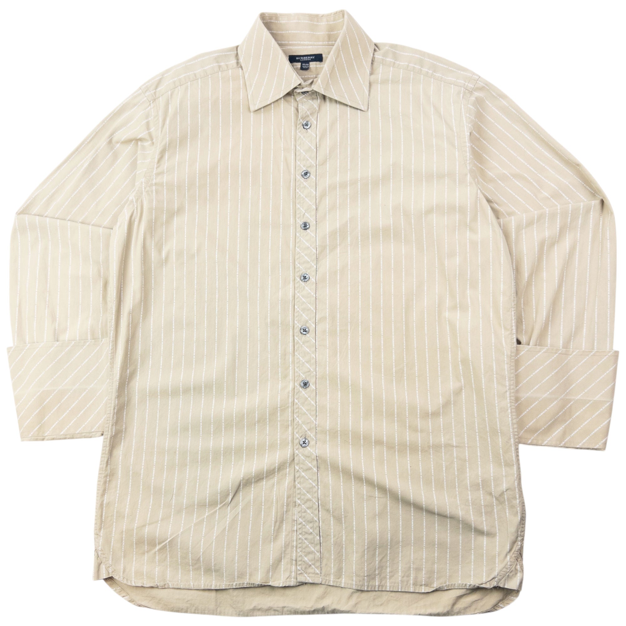 Vintage 2000s Burberry Monogram Long Sleeve Button Up Shirt Size L