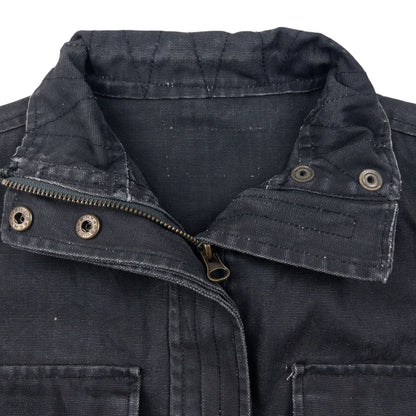 Vintage 2000s PPFM Zip Up Denim Cargo Jacket Size M
