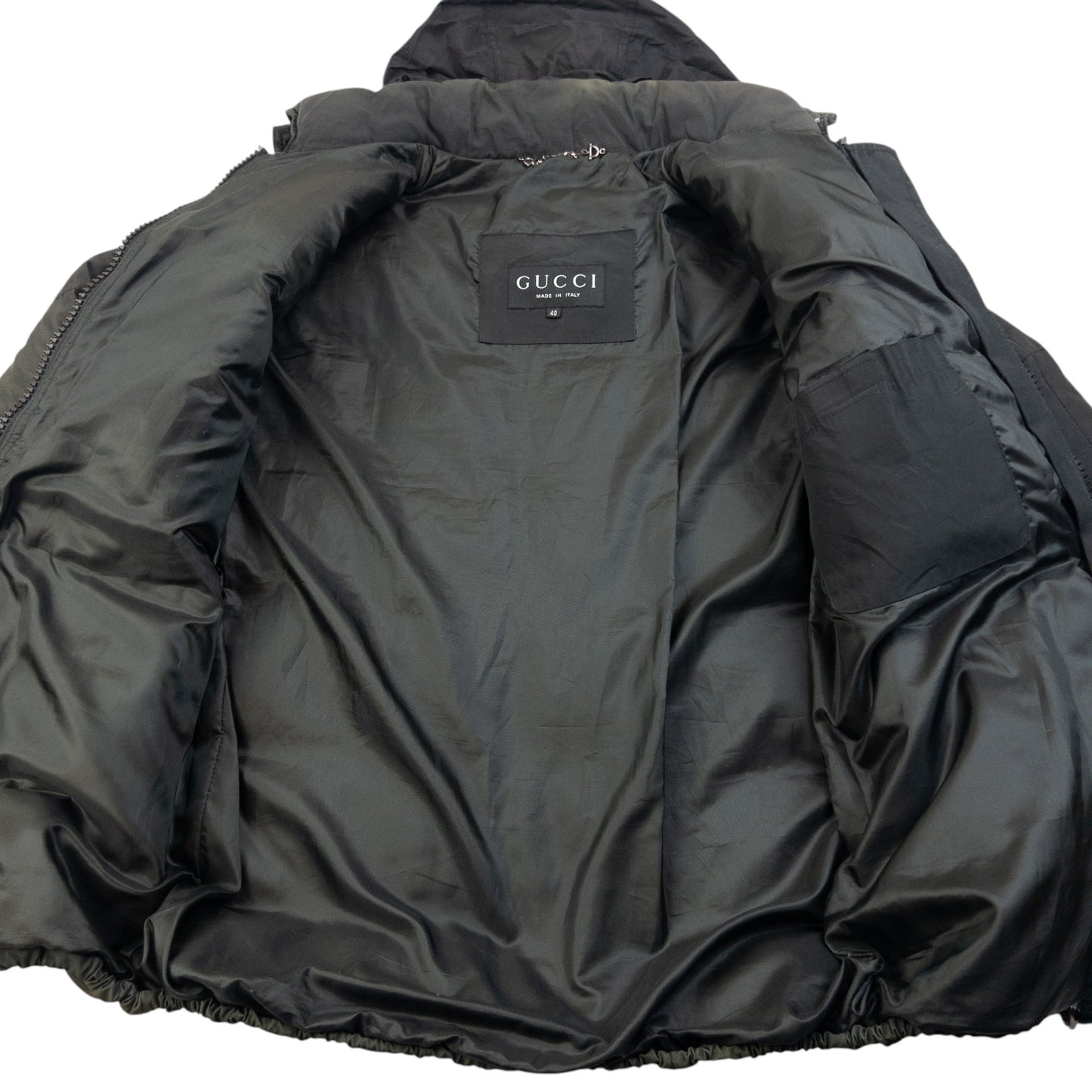 Vintage 90s Gucci By Tom Ford Zip Up Puffer Jacket Womens Size S