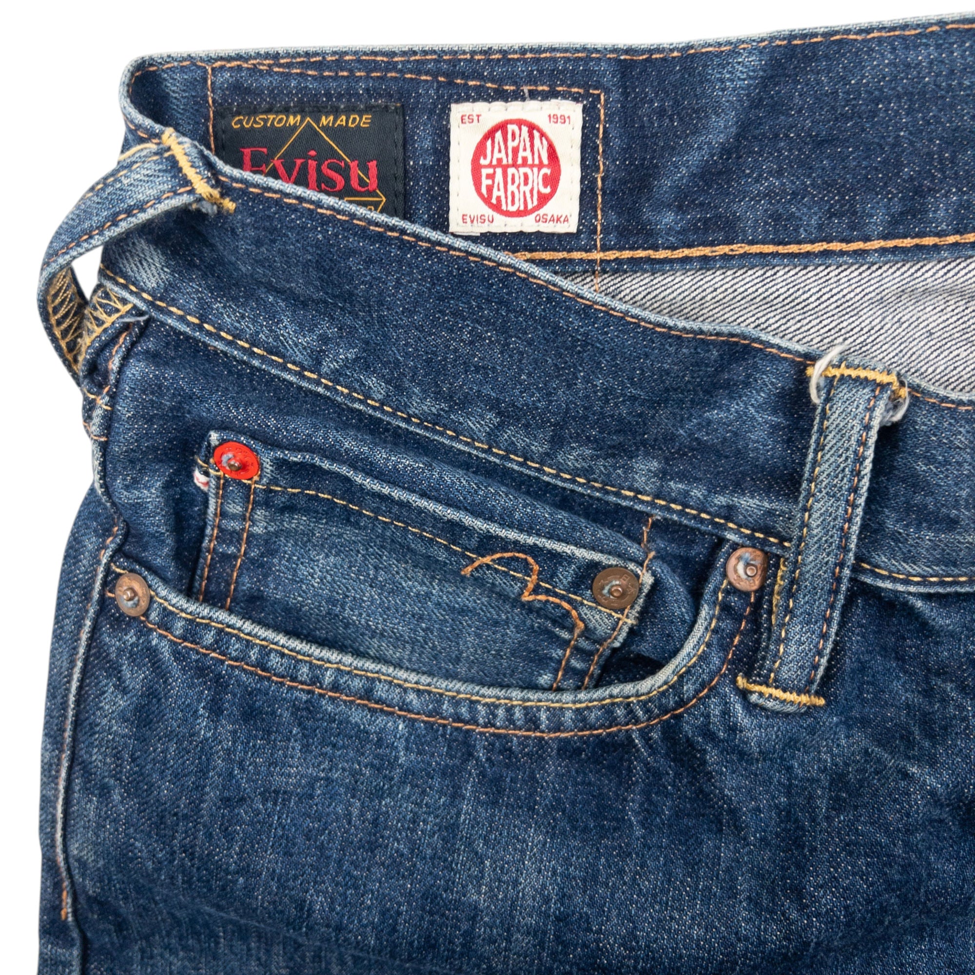 Vintage 2000s Evisu Double Gull Japanese Denim Jeans Size W32