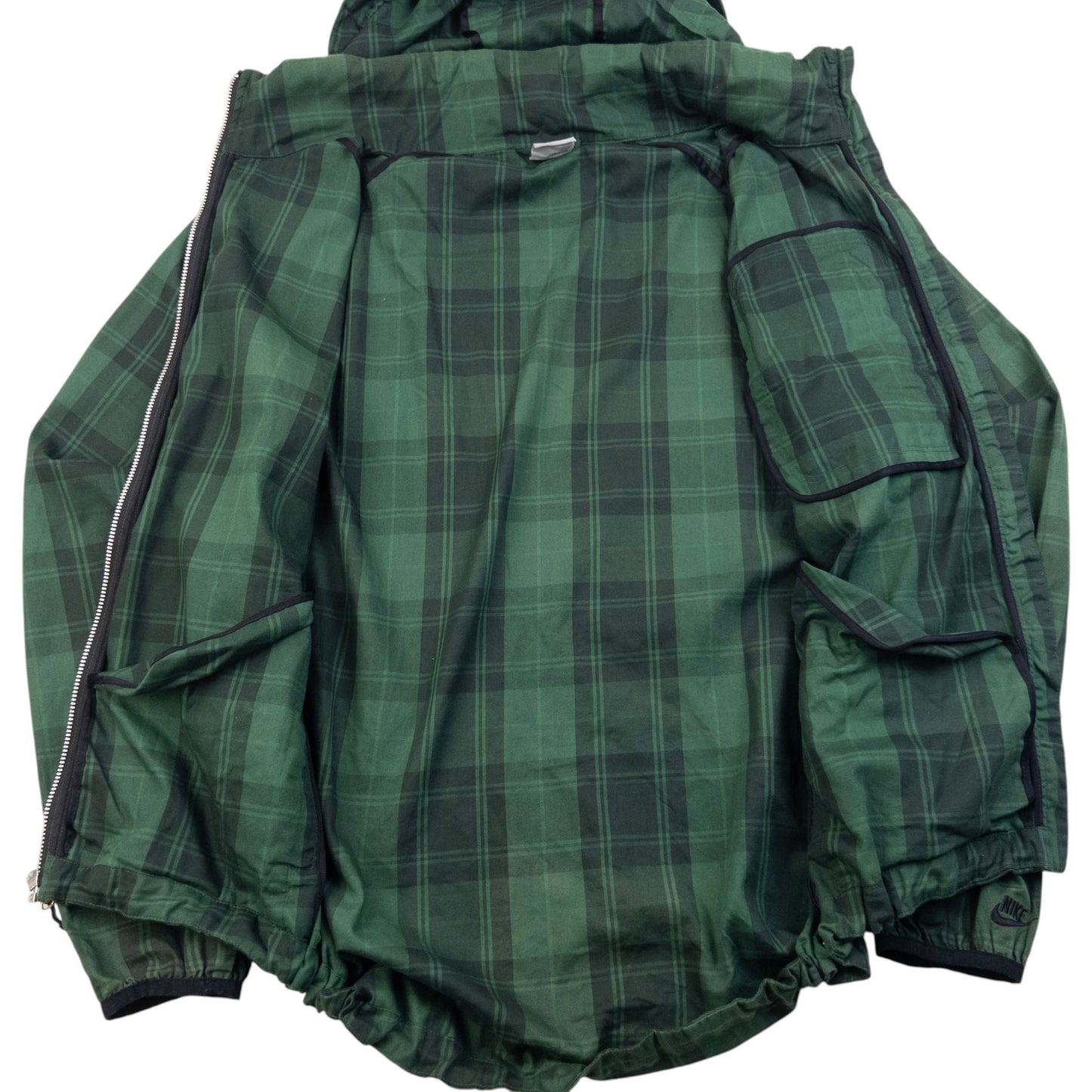 Vintage 2000s Nike Checkered Zip Up Jacket Size M