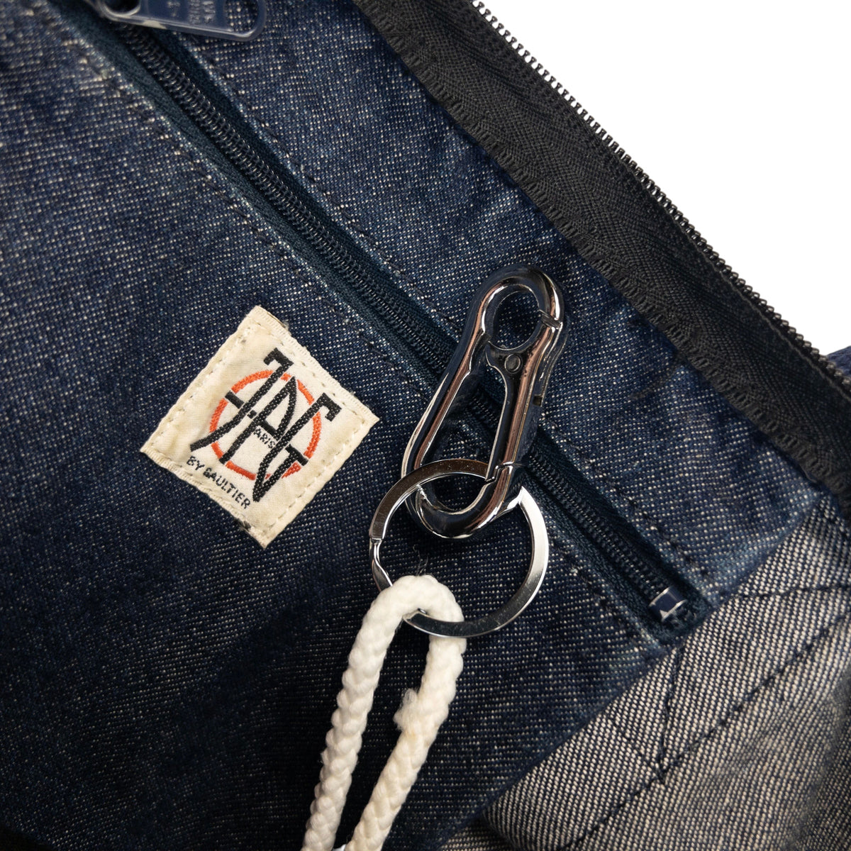 Vintage 2000s Jean Paul Gaultier JPG Denim Shoulder Bag