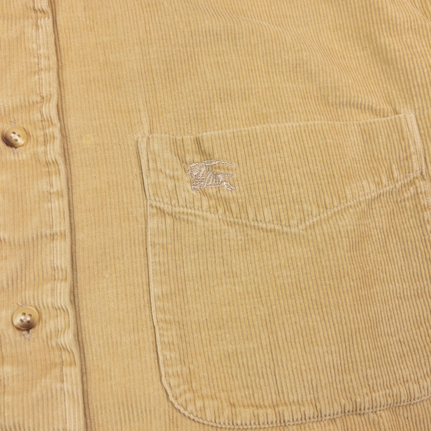 Vintage Burberry Corduroy Long Sleeve Button Up Shirt Size L