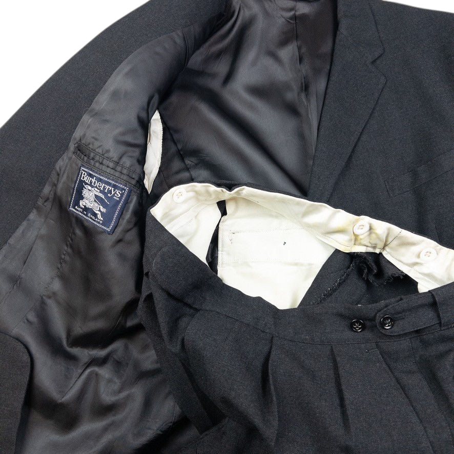 Vintage Burberry Jacket & Trousers Suit Set Size L