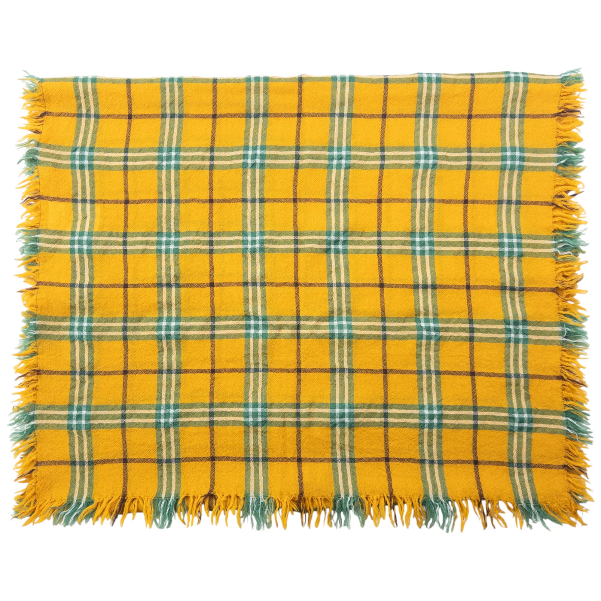 Vintage 2000s Issey Miyake Lightweight Checkered Scarf