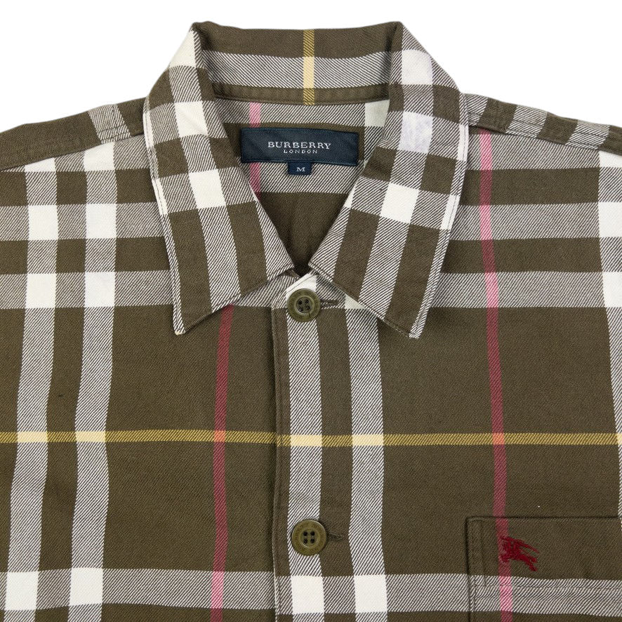 Vintage Burberry Nova Check Long Sleeve Button Up Shirt Size M