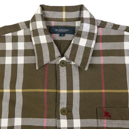 Vintage Burberry Nova Check Long Sleeve Button Up Shirt Size M