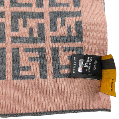 Vintage Fendi Monogram Wool Scarf