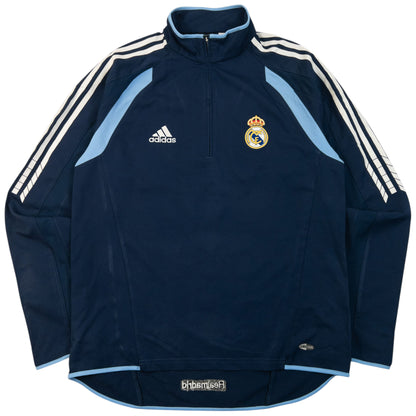 Vintage 2000s Adidas Real Madrid Q Zip Track Jacket Size M