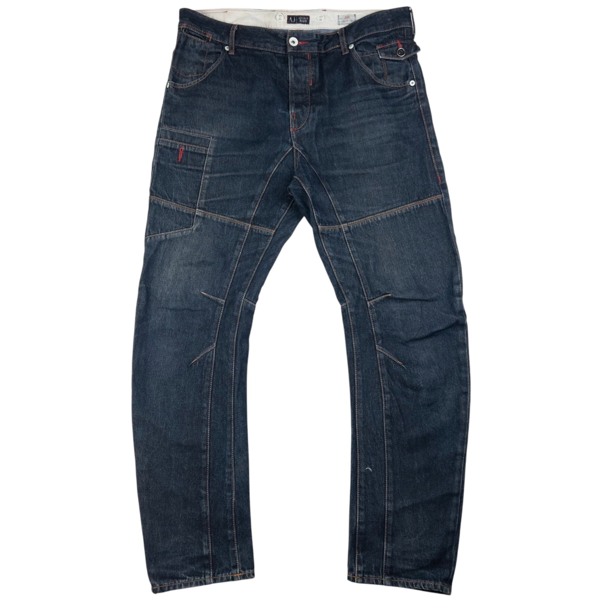 Vintage Armani Jeans Curve Leg Denim Jeans Size W38