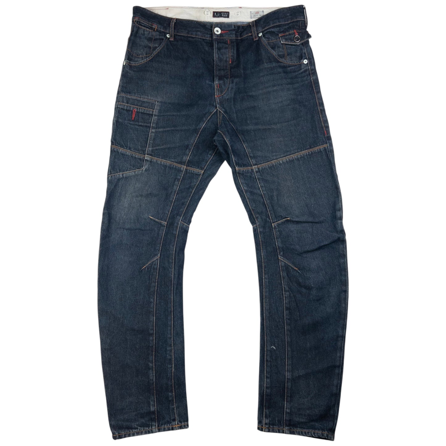 Vintage Armani Jeans Curve Leg Denim Jeans Size W38