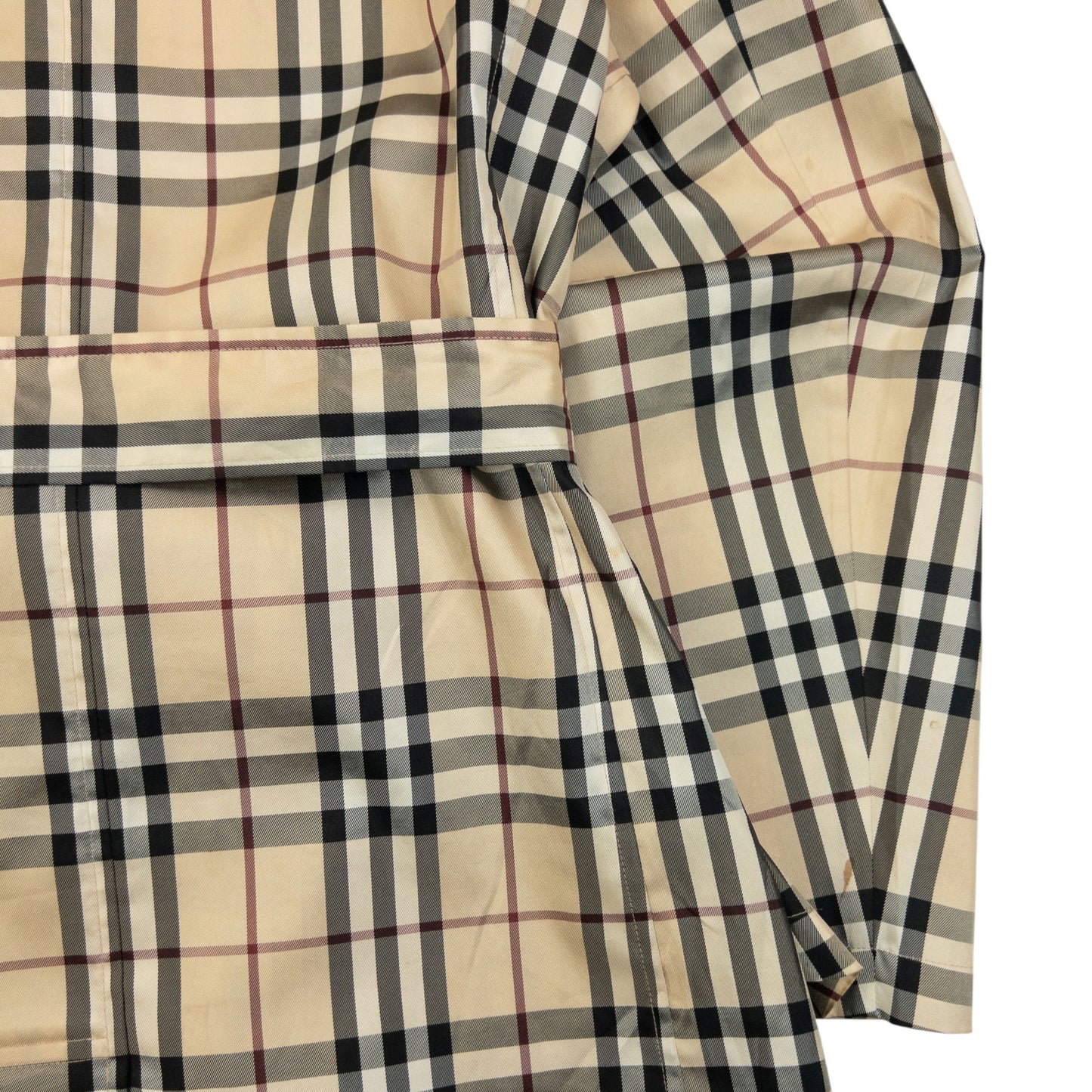 Vintage 2000s Burberry Nova Check Belt Waist Jacket Womens Size S