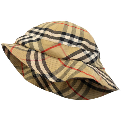 Vintage 80s Burberry Nova Check Bucket Hat Womens Size M