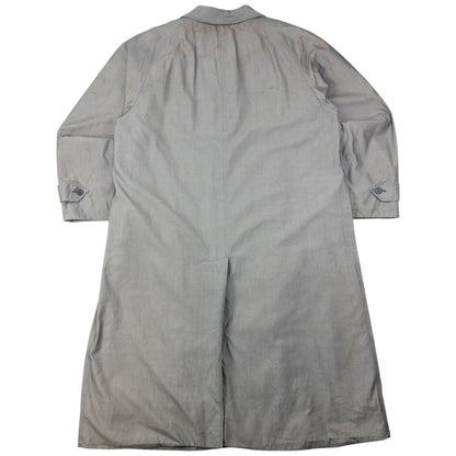 Vintage 90s Burberry Fleece Lined Button Up Trench Jacket Size XL