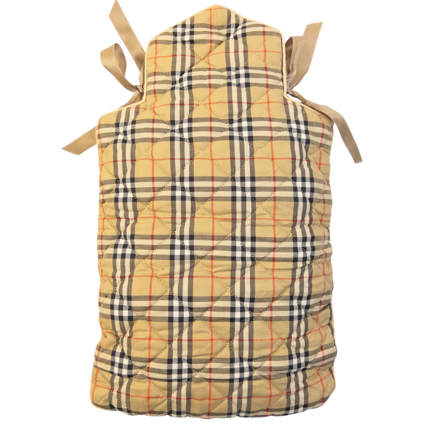 Vintage 90s Burberry Nova Check Quilted Water Bottle Cover