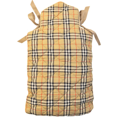 Vintage 90s Burberry Nova Check Quilted Water Bottle Cover