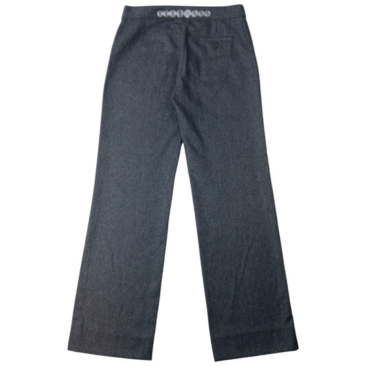 Vintage 2000sEmporio Armani Embroidered Wool Trousers Womens Size W31