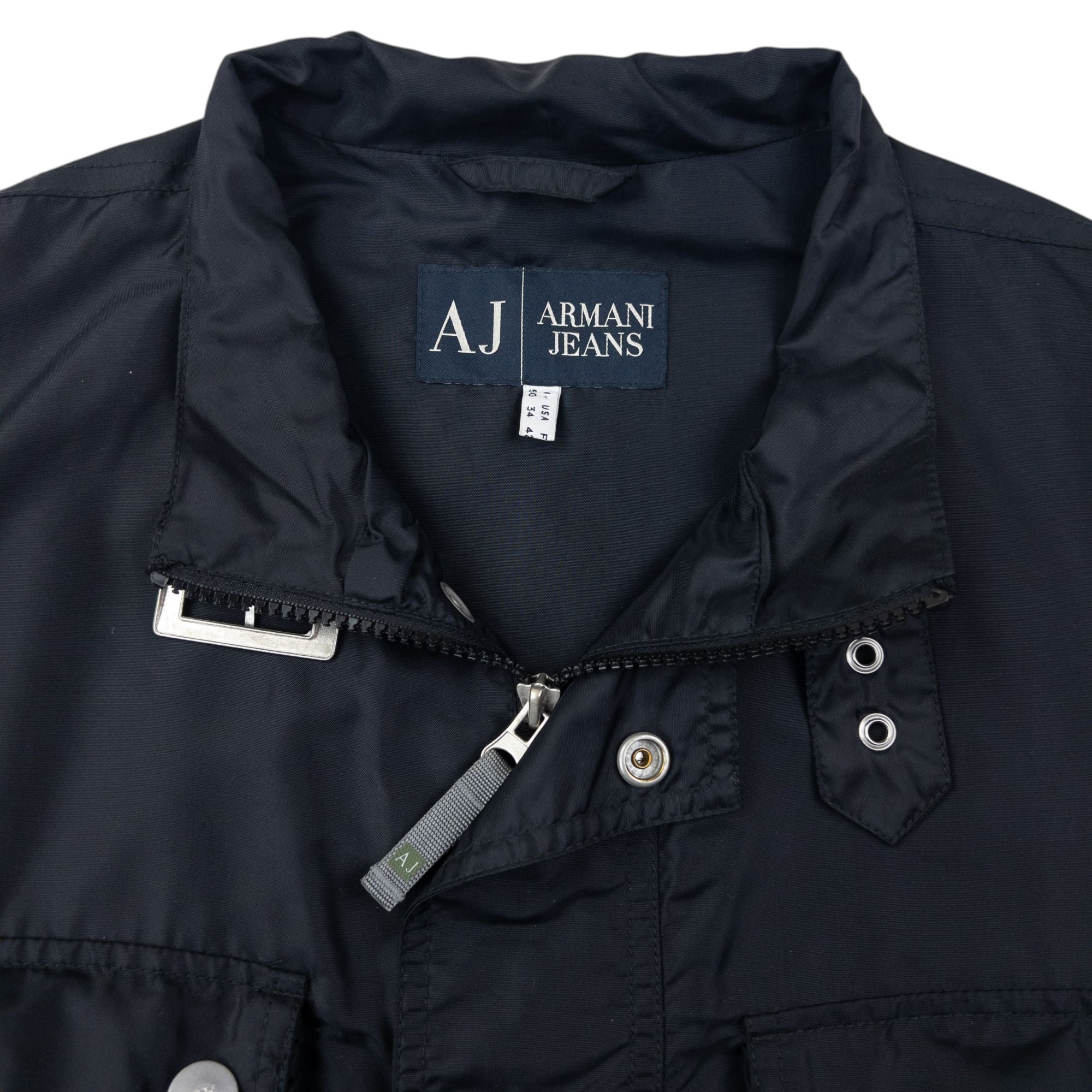 Vintage Armani Jeans Lightweight Packable Cargo Jacket Size L