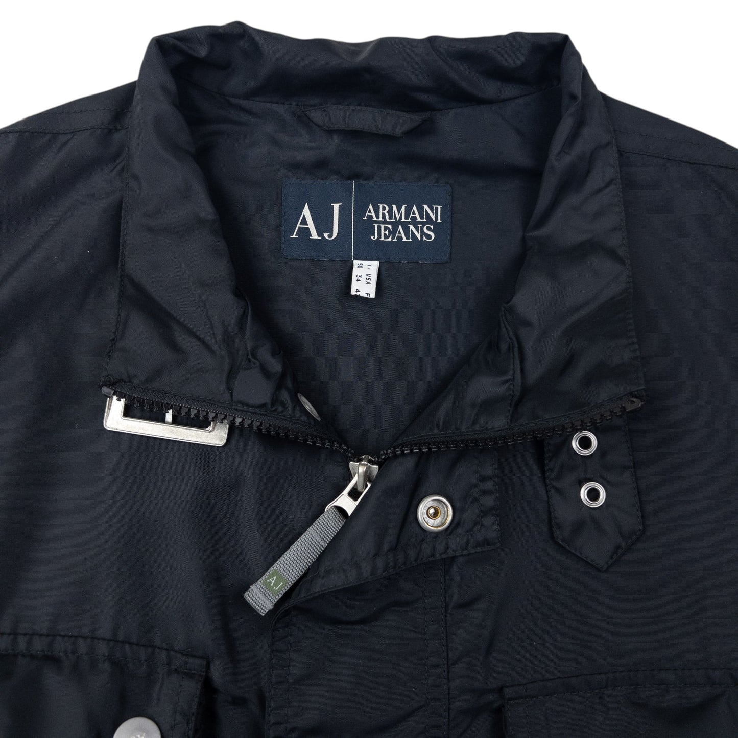 Vintage Armani Jeans Lightweight Packable Cargo Jacket Size L