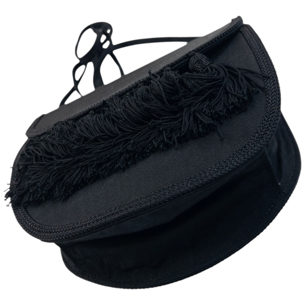 Vintage 90s YSL Yves Saint Laurent Tassel Crossbody Bag in black, photo 7