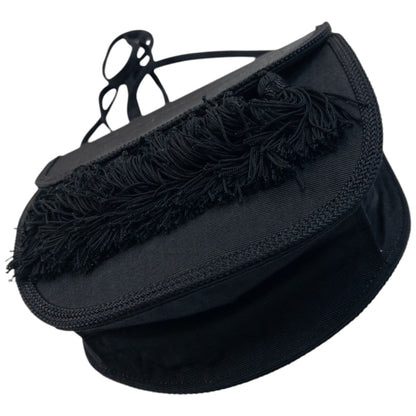 Vintage 90s YSL Yves Saint Laurent Tassel Crossbody Bag in black, photo 7