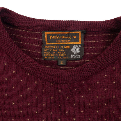 Vintage 80s YSL Yves Saint Laurent Wool Jumper Womens Size S