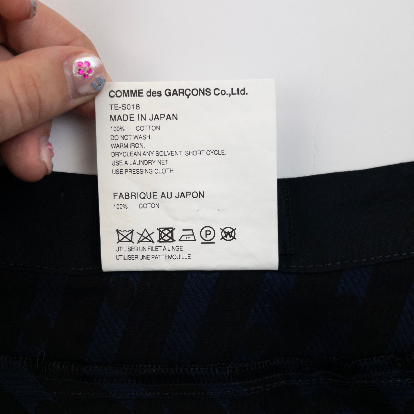 Vintage 2000s Comme Des Garçons Tricot Polka Dot Asymmetric Skirt Womens Size W27