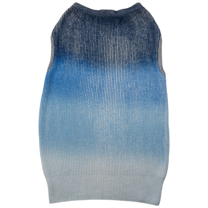 Vintage 80s Issey Miyake Gradient Knit Top & Skirt Set Womens Size M