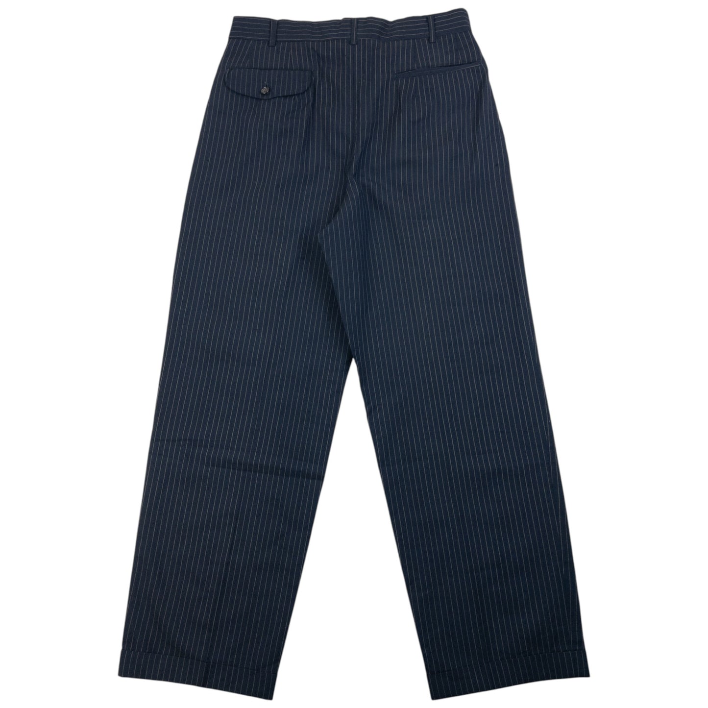 Vintage 90s Comme Des Garçons HOMME Pinstripe Pleated Trousers Size W30