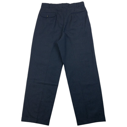 Vintage 90s Comme Des Garçons HOMME Pinstripe Pleated Trousers Size W30
