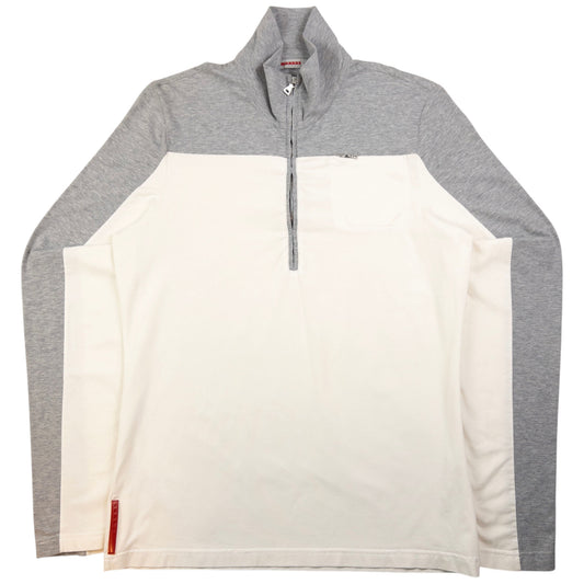 Vintage Prada Sport Q Zip Lightweight Sweatshirt Size M
