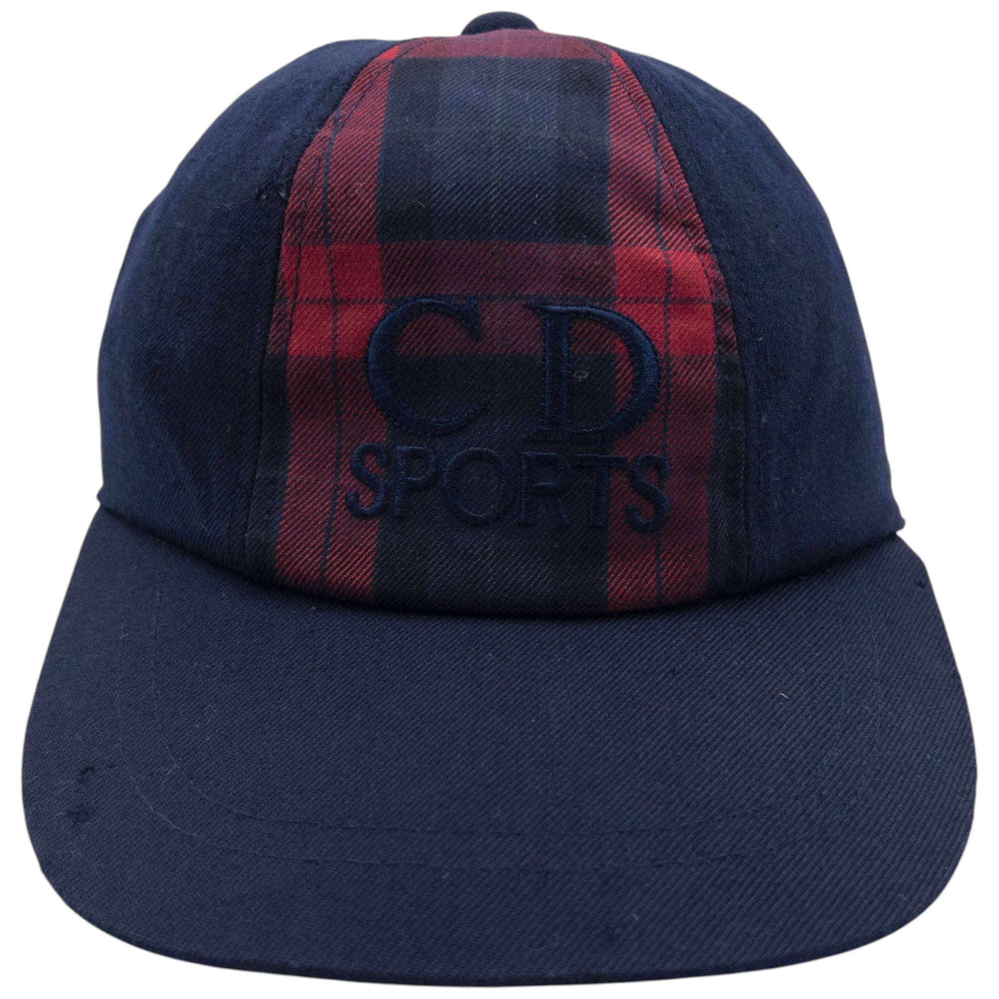 Vintage Dior Sports Embroidered Tartan Hat