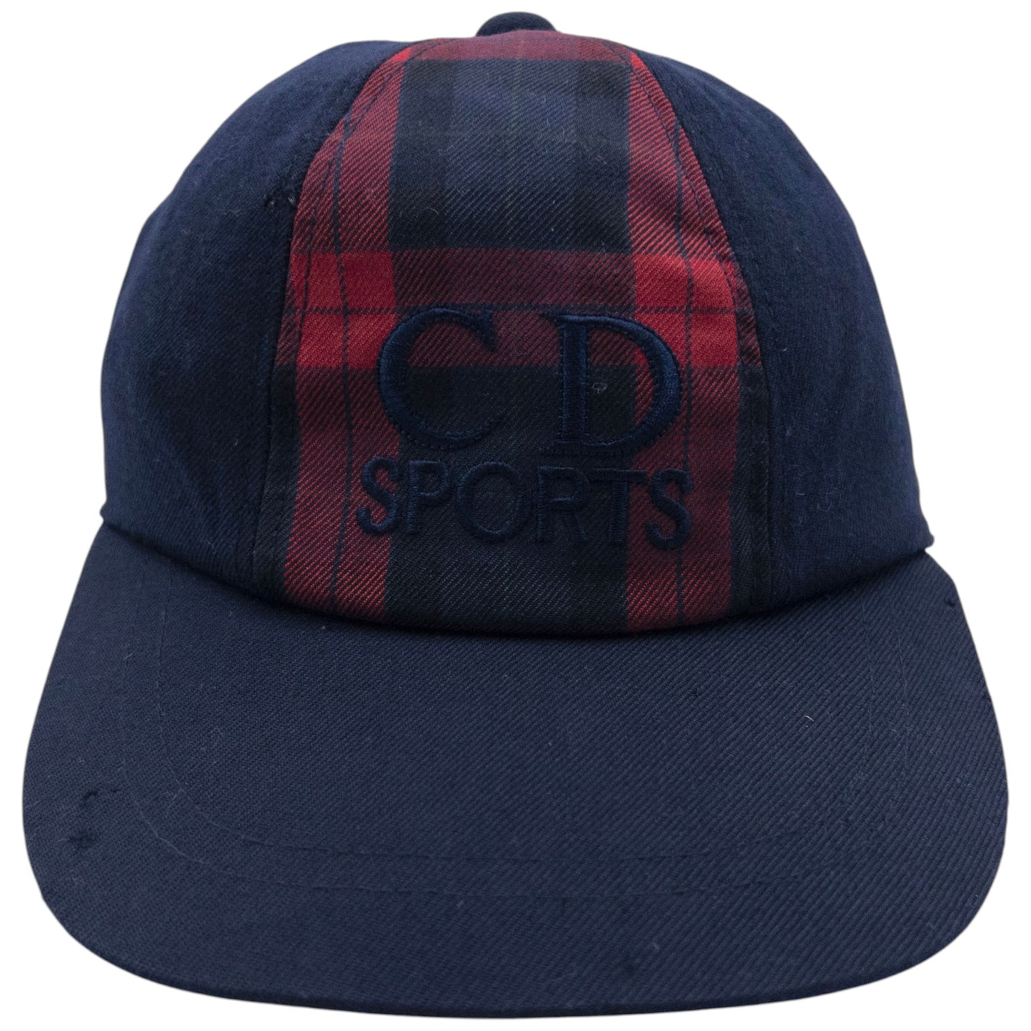 Vintage Dior Sports Embroidered Tartan Hat