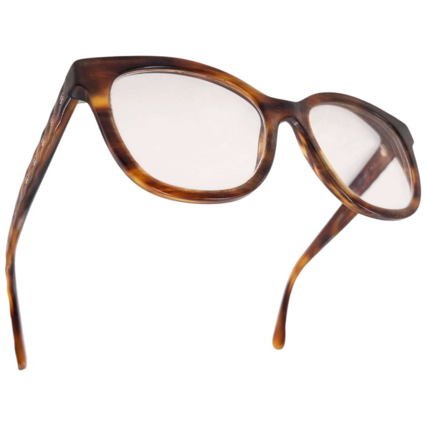 Vintage 2000s Chanel Tortoise Shell Eyeglasses