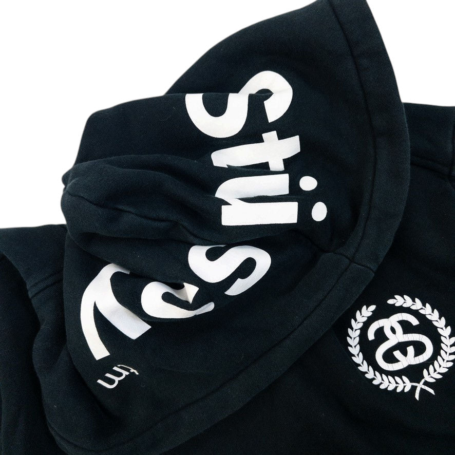 Vintage 2000s Stussy Q Zip Graphic Hoodie Size M