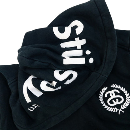 Vintage 2000s Stussy Q Zip Graphic Hoodie Size M