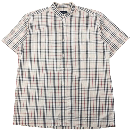 Vintage 2000s Burberry Nova Check Short Sleeve Button Up Shirt Size XL