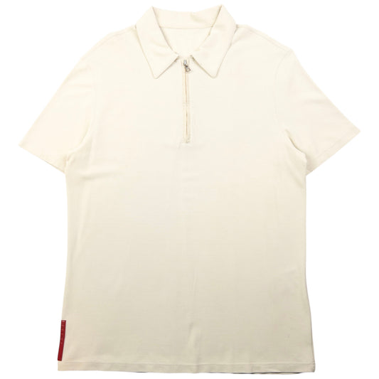 Vintage Prada Sport Q Zip Polo Shirt Size M
