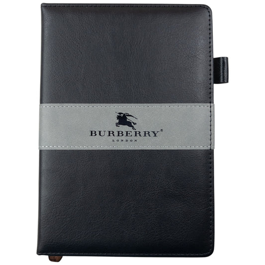 Vintage 2000s Burberry Leather A5 Notebook